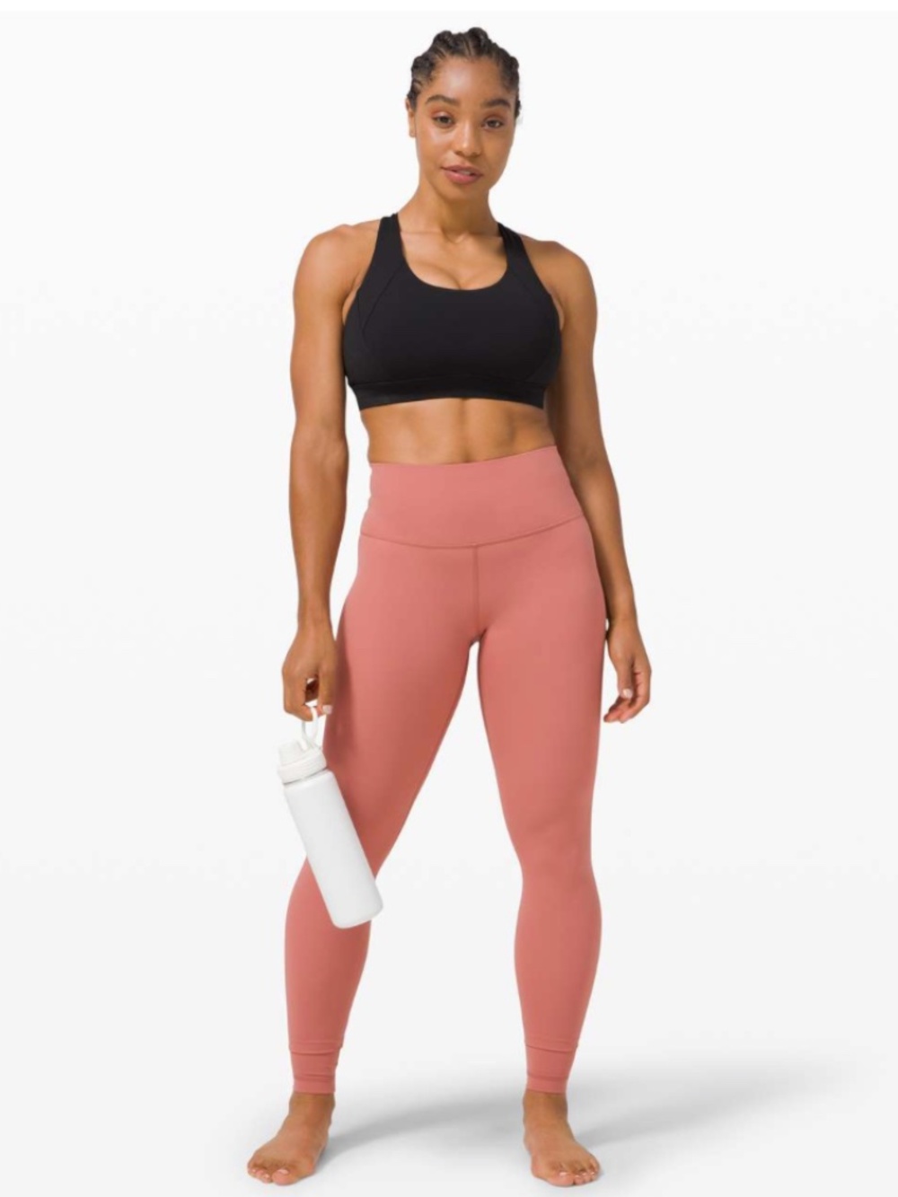 Rose Lululemon Wunder Under High Rise Tight